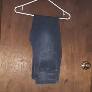 Dark wash high rise jeggings